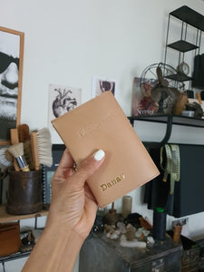 Nude Passport + Brown keychain
