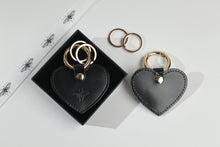 Load image into Gallery viewer, Personalized Black - Heart Keychain