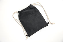 Load image into Gallery viewer, Backpack - Black Canvas &amp; Leather