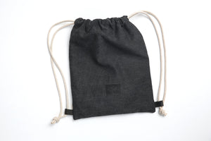 Backpack - Black Canvas & Leather