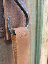 Load image into Gallery viewer, Personalized Brown Leather Keychain