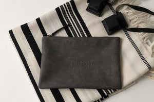 Tallit & Tefillin - Gray Vegan